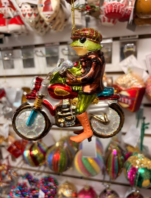 Glass Frog On Motorbike