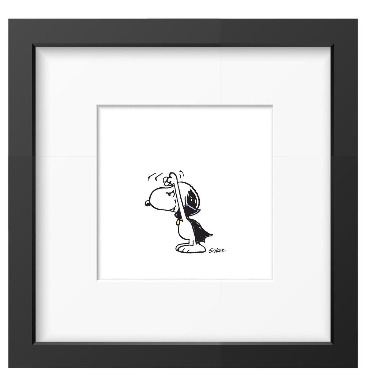 Snoopy Vampire 10x10 Framed Print