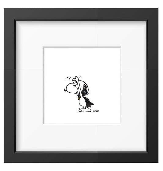 Snoopy Vampire 10x10 Framed Print
