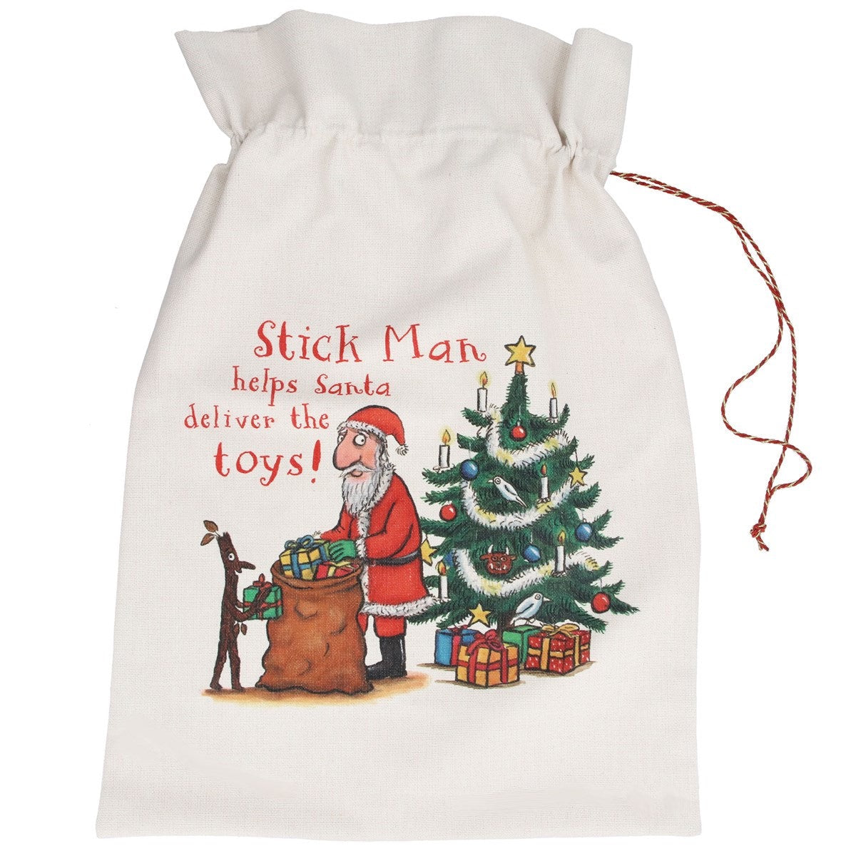 Stickman And Santa Sack