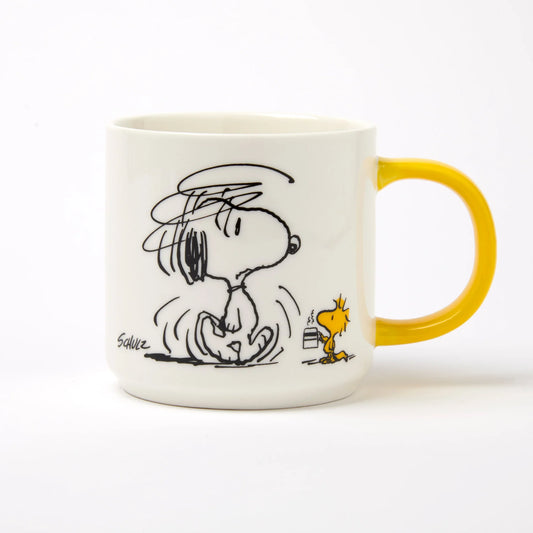 Snoopy Im Not Worth A Thing Before Coffee Mug