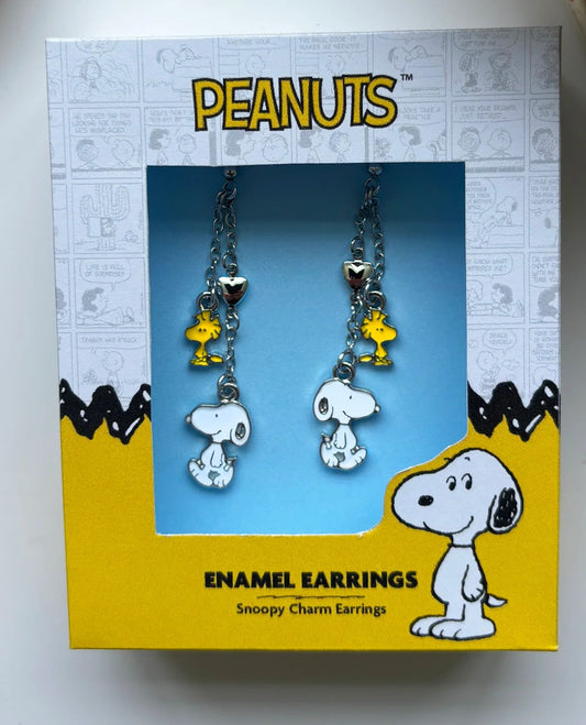 Snoopy & Woodstock Ear Rings