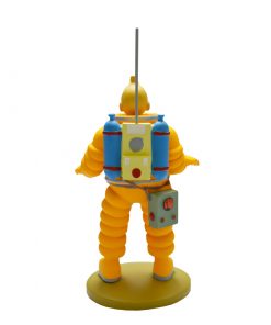 Alternative view of polyresin model tintin astronaut